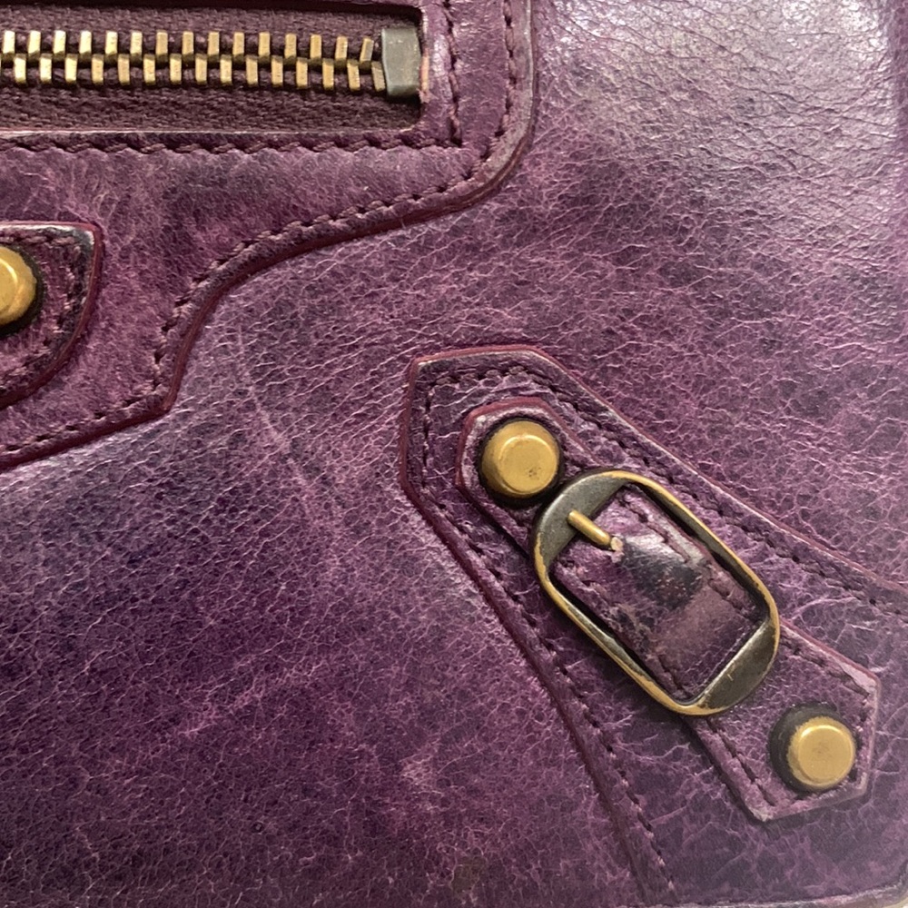 Balenciaga purple city wallet - Picture 12 of 15